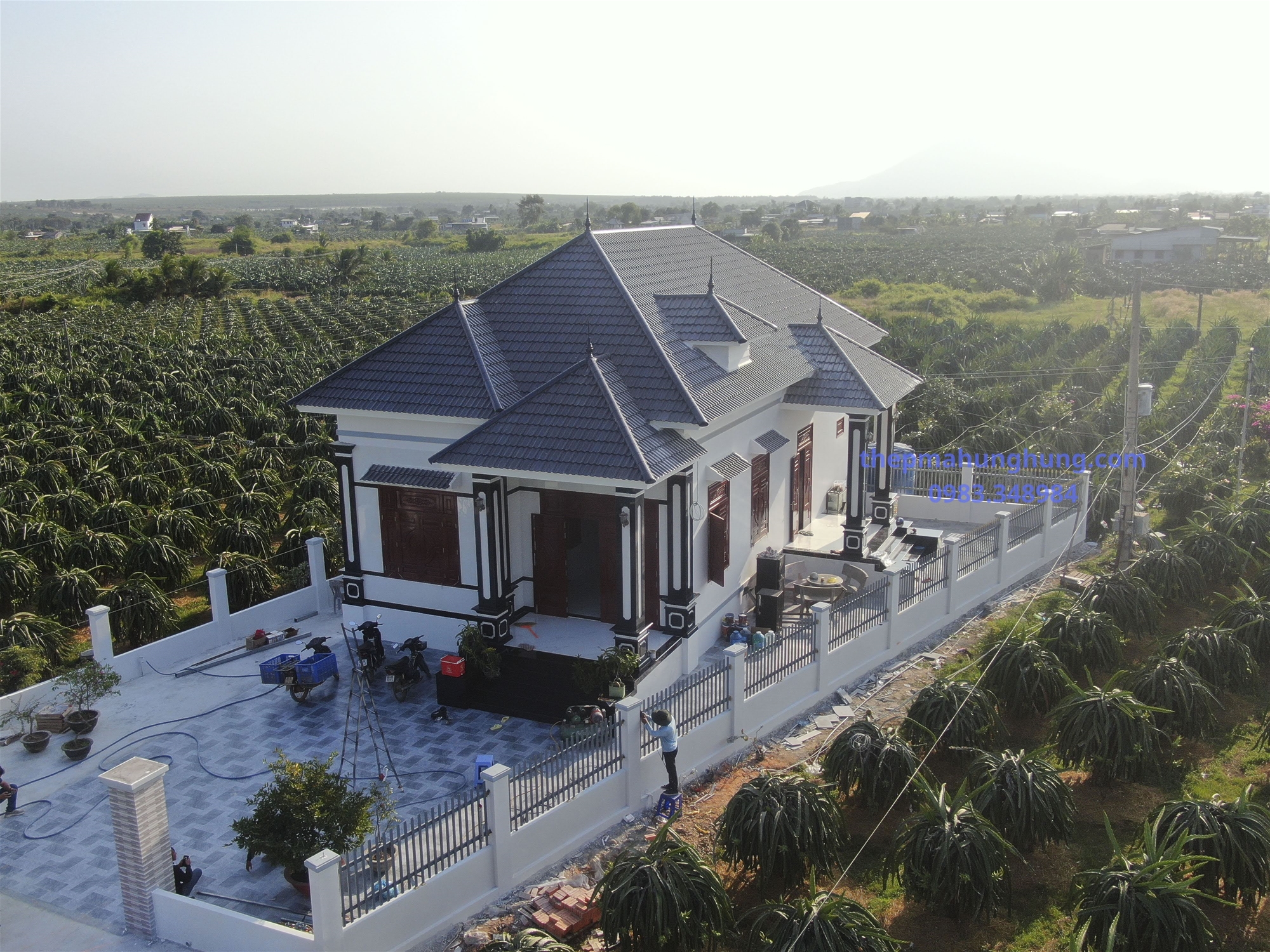 Anh Tuấn - KM14 Hàm Thuận Nam - Mái Nhật - Khung Kèo Zacs INOK - Ngói Tráng Men