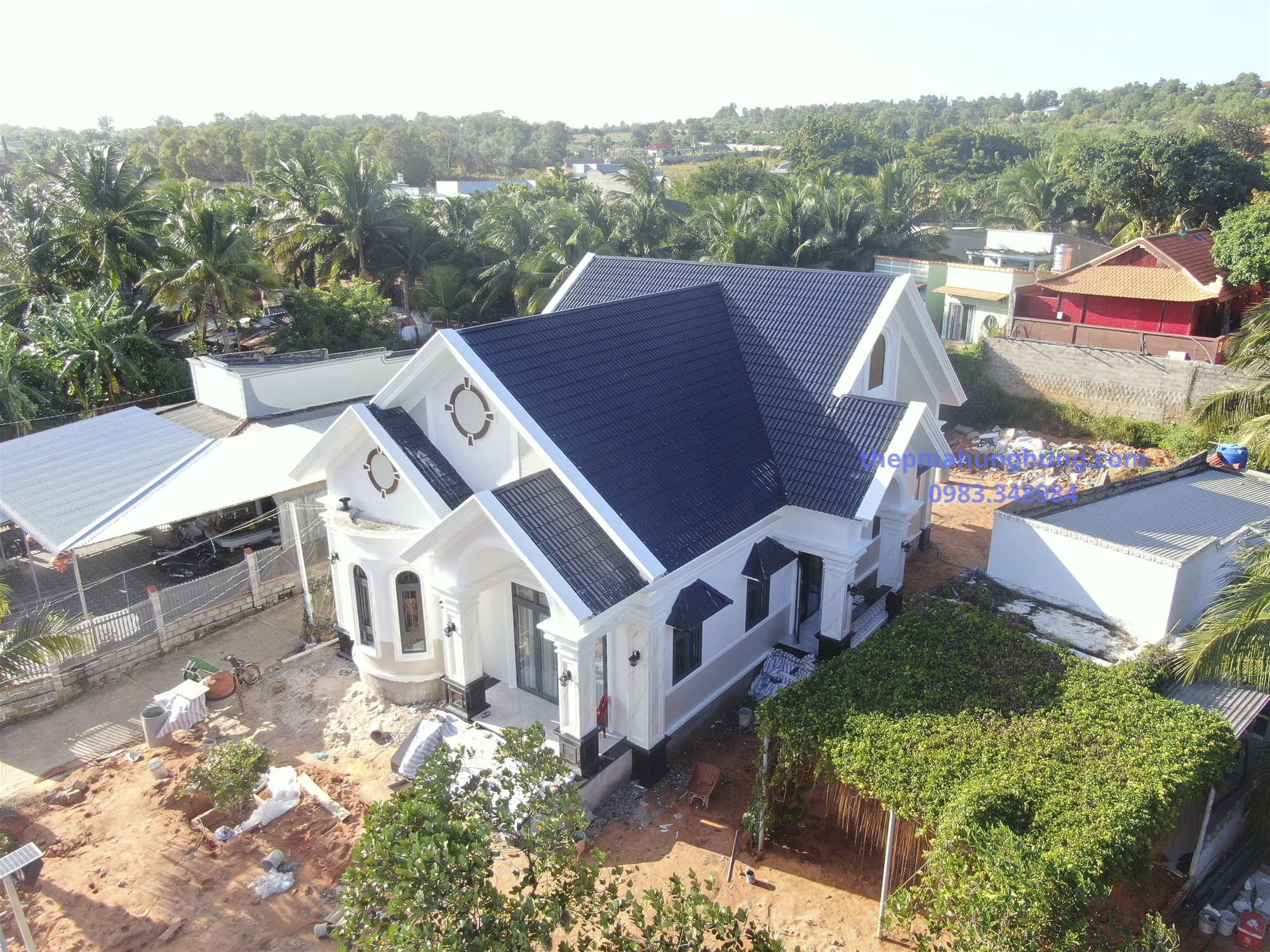 Anh Vũ - Thiện Nghiệp - Mái Thái - Khung Kèo Zacs INOK - Ngói Tráng Men