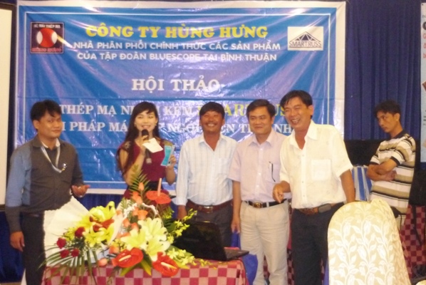 NPP HÙNG HƯNG tổ chức Hội thảo "Thép mạ nhôm kẽm Smartruss" tại Phan Thiết, Bình Thuận